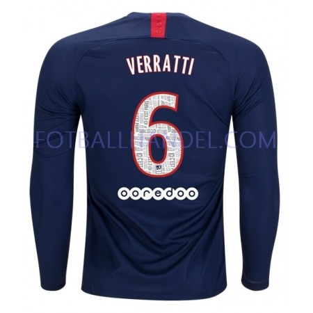 Herre Fotballdrakter Paris Saint-Germain VERRATTI 6 Hjemme 2019-20 Langermet